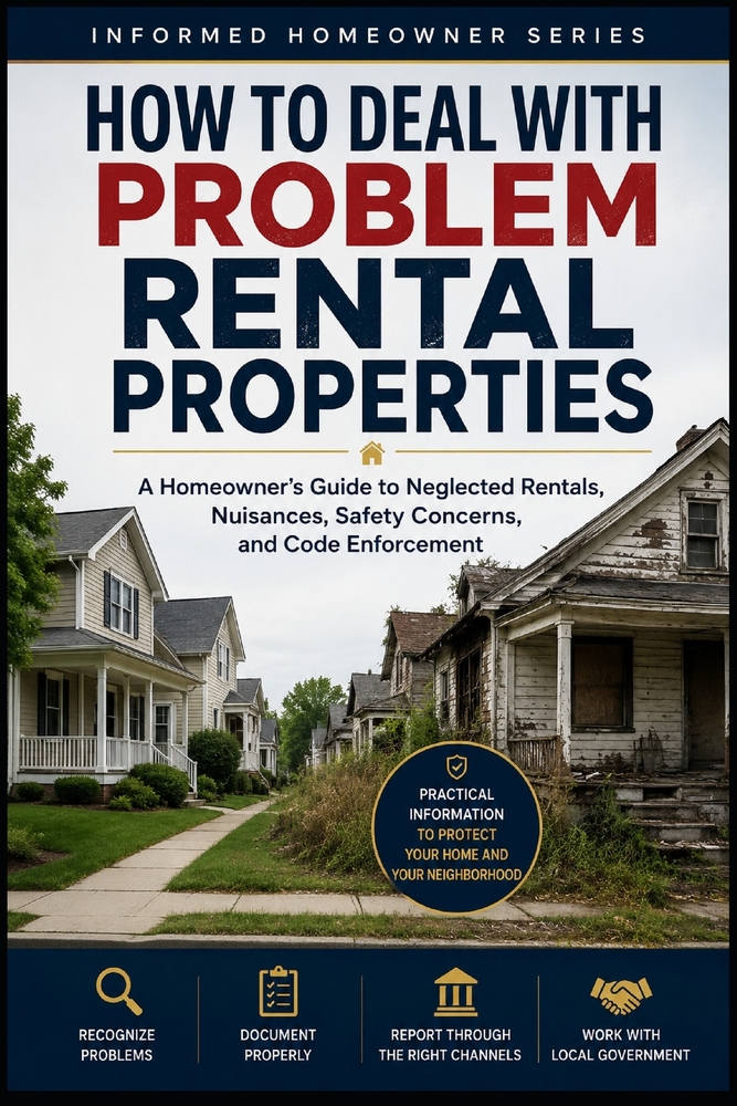 How to Deal With Problem Rental Properties: A Homeowner's Guide to Neglected Rentals, Nuisances, Safety Concerns, and Code Enforcement cover