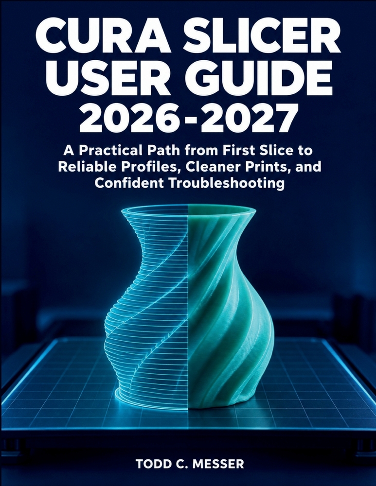 Cura Slicer User Guide 2026-2027: A Practical Path from First Slice to Reliable Profiles, Cleaner Prints, and Confident Troubleshooting cover