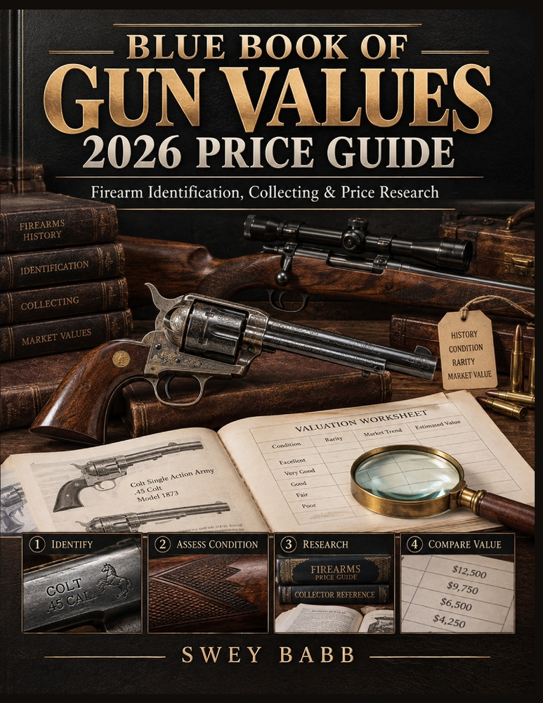 Blue Book of Gun Values 2026 Price Guide: Firearm Identification, Collecting & Price Research cover