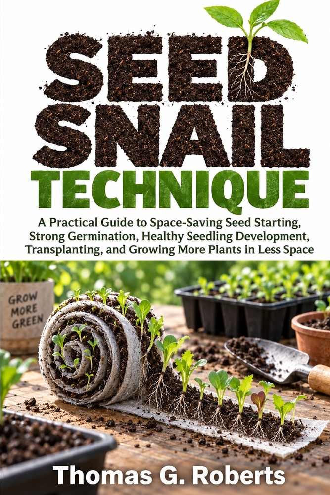 Seed Snail Technique: A Practical Guide to Space-Saving Seed Starting, Strong Germination, Healthy Seedling Development, Transplanting, and Growing Mo cover