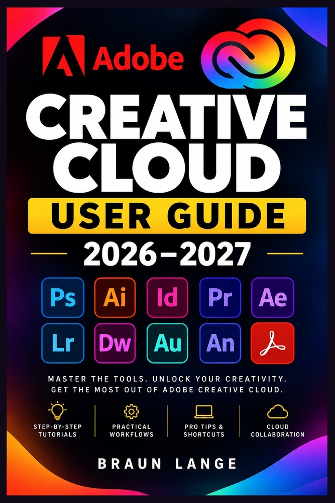 Adobe Creative Cloud User Guide 2026-2027: Das praxisnahe Handbuch für Photoshop, Illustrator, Premiere, Acrobat, Lightroom, InDesign, After Effects, cover