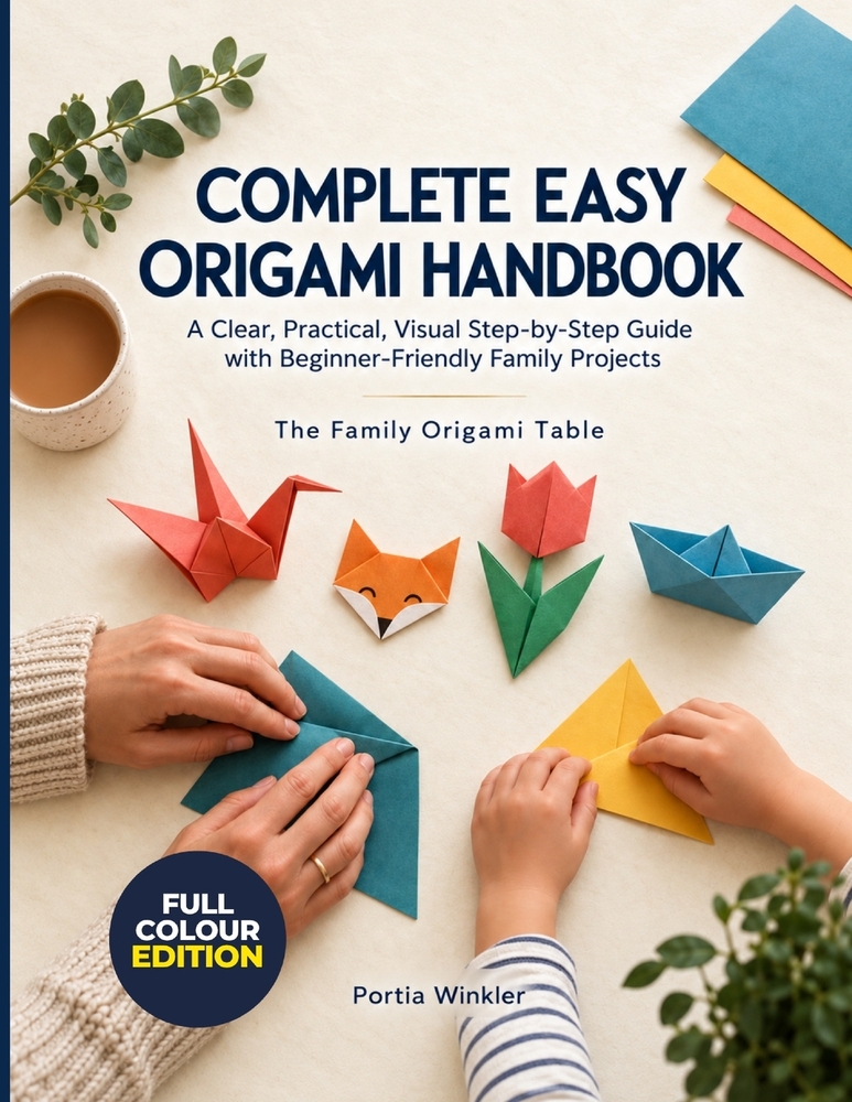 Complete Easy Origami Handbook: A Clear, Practical, Visual Step-by-Step Guide with Beginner-Friendly Family Projects cover