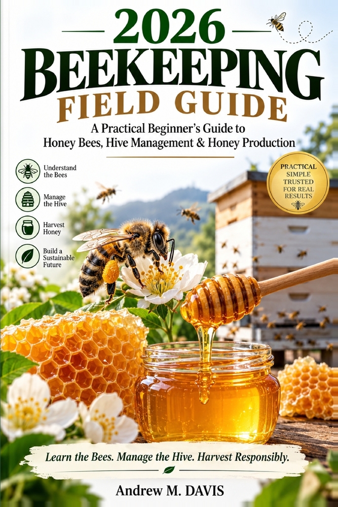 2026 Beekeeping Field Guide.: A Practical Beginner's Guide to Honey Bees, Hive Management & Honey Production. cover