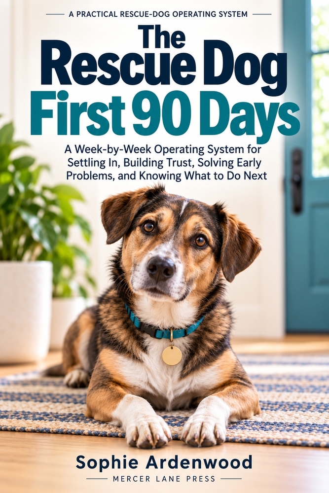 The Rescue Dog First 90 Days: A Week-by-Week Operating System for Settling In, Building Trust, Solving Early Problems, and Knowing What to Do Next cover