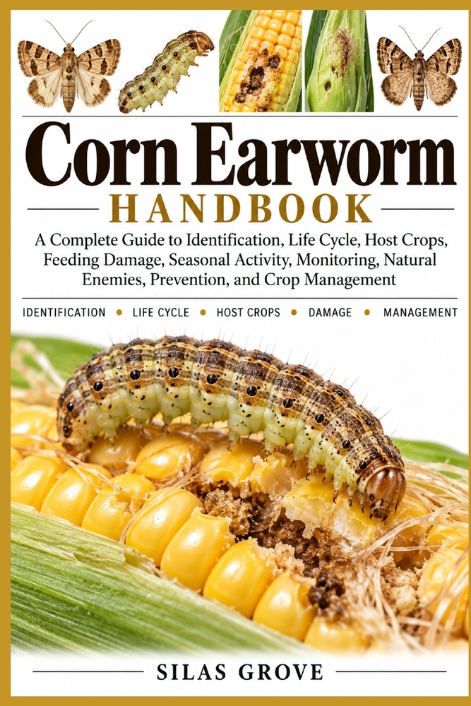 Corn Earworm Handbook: A Complete Guide to Identification, Life Cycle, Host Crops, Feeding Damage, Seasonal Activity, Monitoring, Natural Enemies, Pre cover