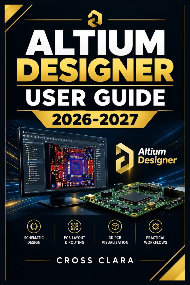 Altium Designer User Guide 2026-2027: Master Schematic Capture, PCB Layout, Component Libraries, Routing, 3D Visualization, Rule Checking, and Manufac cover