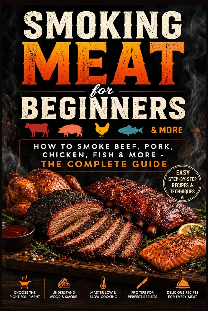 Smoking Meat for Beginners: How to Smoke Beef, Pork, Chicken, Fish & More - The Complete Guide cover