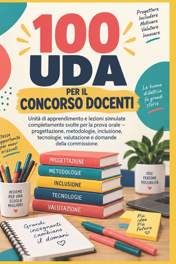 100 UDA per il concorso docenti: Unità di apprendimento e lezioni simulate completamente svolte per la prova orale: progettazione, metodologie, inclus cover