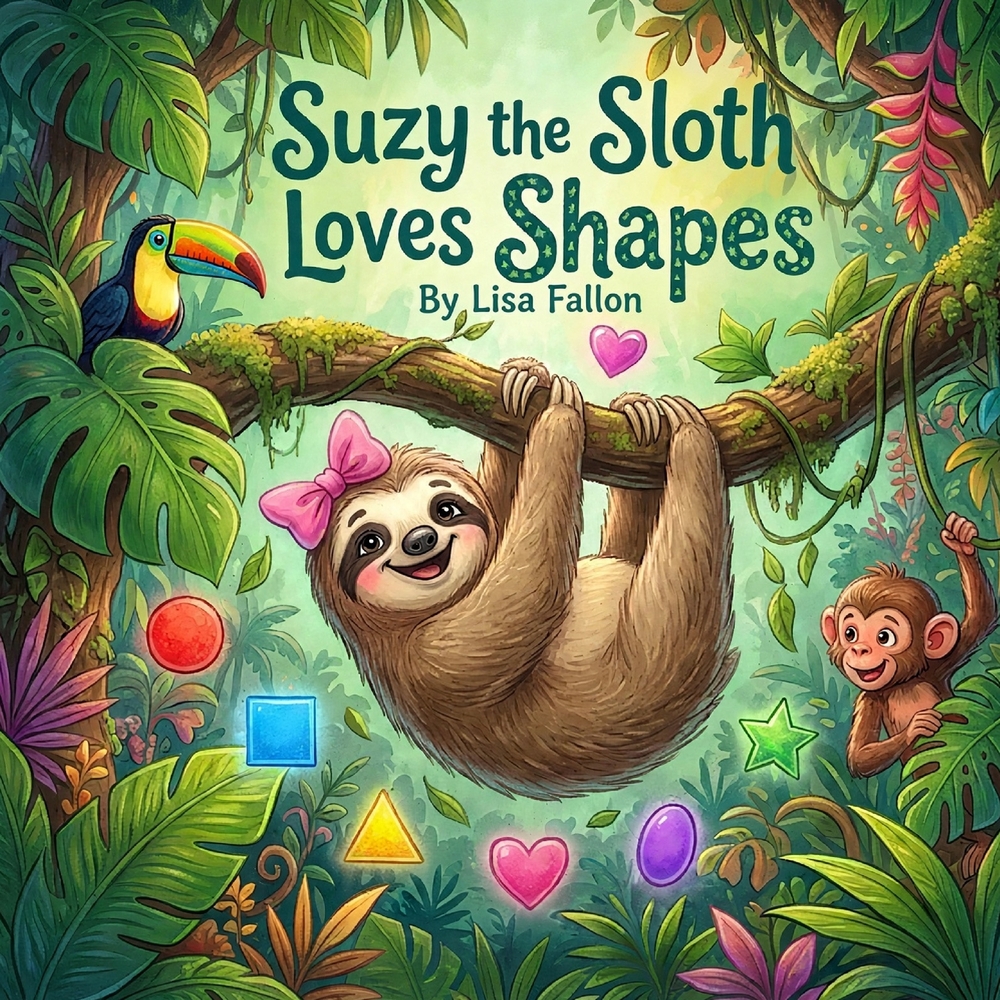 Suzy the Sloth Loves Shapes cover