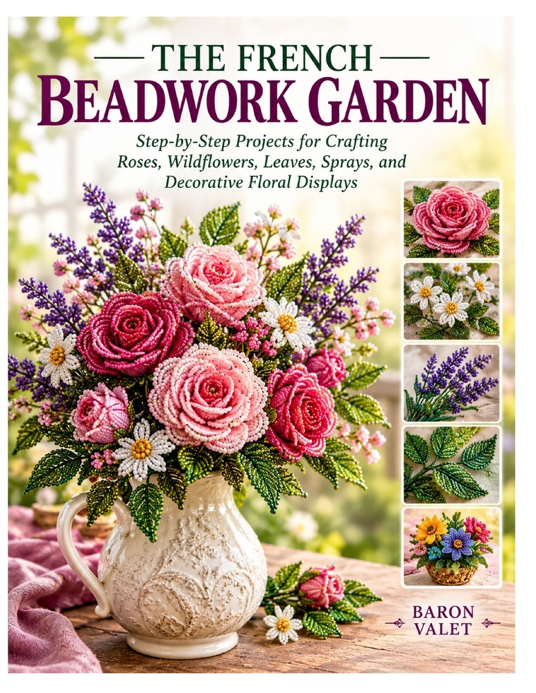 The French Beadwork Garden: Step-by-Step Projects for Crafting Roses, Wildflowers, Leaves, Sprays, and Decorative Floral Displays cover