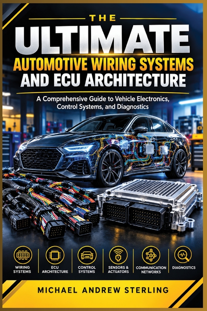 The Ultimate Automotive Wiring Systems and ECU Architecture: A Comprehensive Guide to Vehicle Electronics, and Diagnostics cover