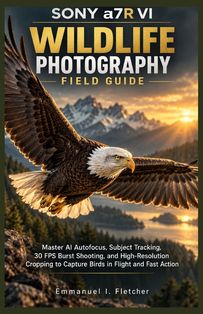 Sony a7R VI Wildlife Photography Field Guide: Master AI Autofocus, Subject Tracking, 30 FPS Burst Shooting, and High-Resolution Cropping to Capture Bi cover