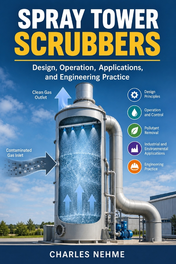 Spray Tower Scrubbers: Design, Operation, Pollution Control, and Practical Engineering Applications cover