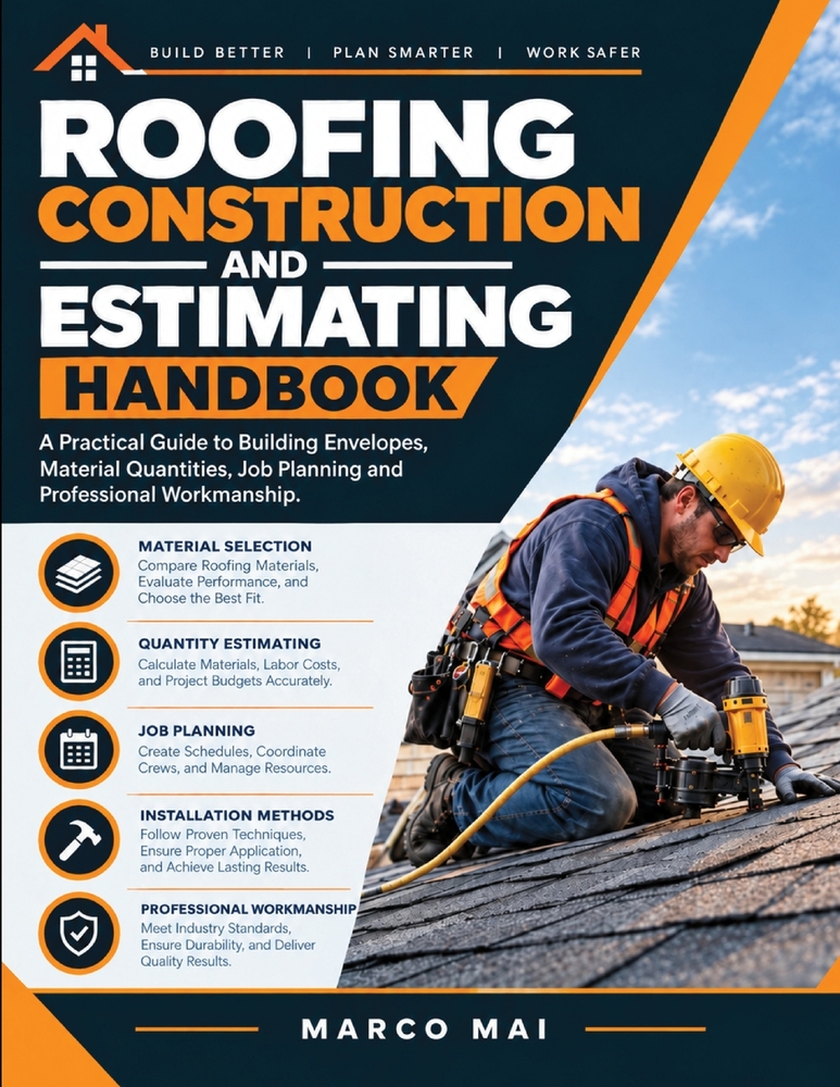 Roofing Construction and Estimating handbook: A practical guide building envelopes, job planning, material quantities and professional workmanship cover