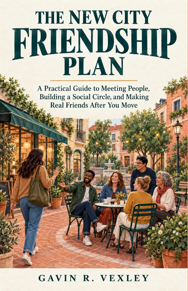 The New City Friendship Plan: A Practical Guide to Meeting People, Building a Social Circle, and Making Real Friends After You Move cover