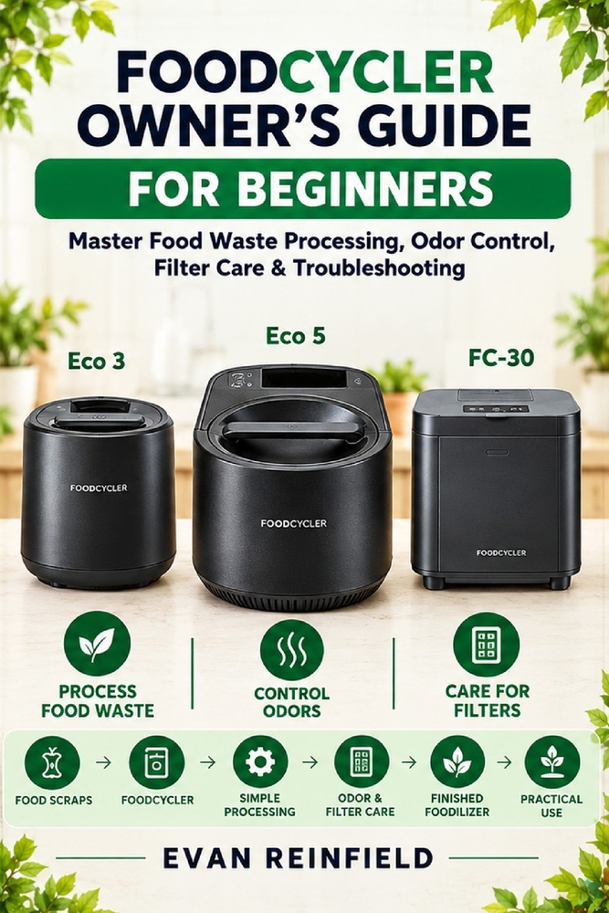 Foodcycler Owner's Guide for Beginners: Master Food Waste Processing, Odor Control, Filter Care & Troubleshooting cover