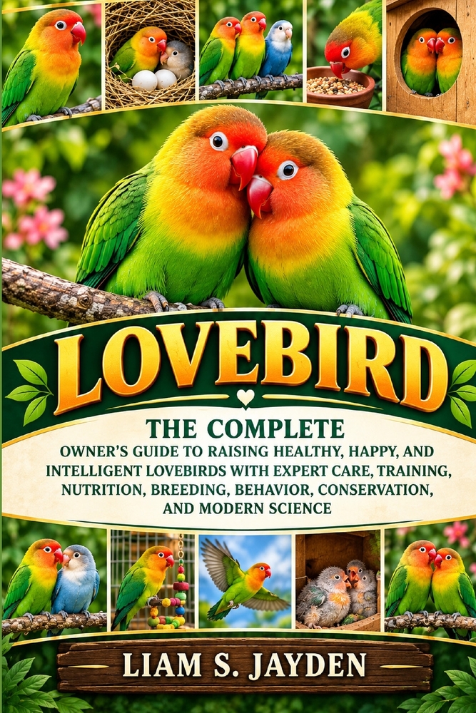 Lovebird: The Complete Owner's Guide to Raising Healthy, Happy, and Intelligent Lovebirds with Expert Care, Training, Nutrition, Breeding, Behavior, C cover