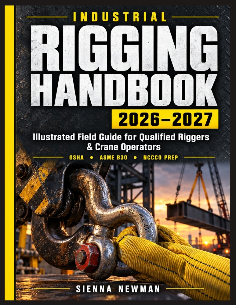 Industrial Rigging Handbook 2026-2027: Illustrated Field Guide for Qualified Riggers & Crane Operators - Slings, Hardware, Inspections, Lift Planning, cover