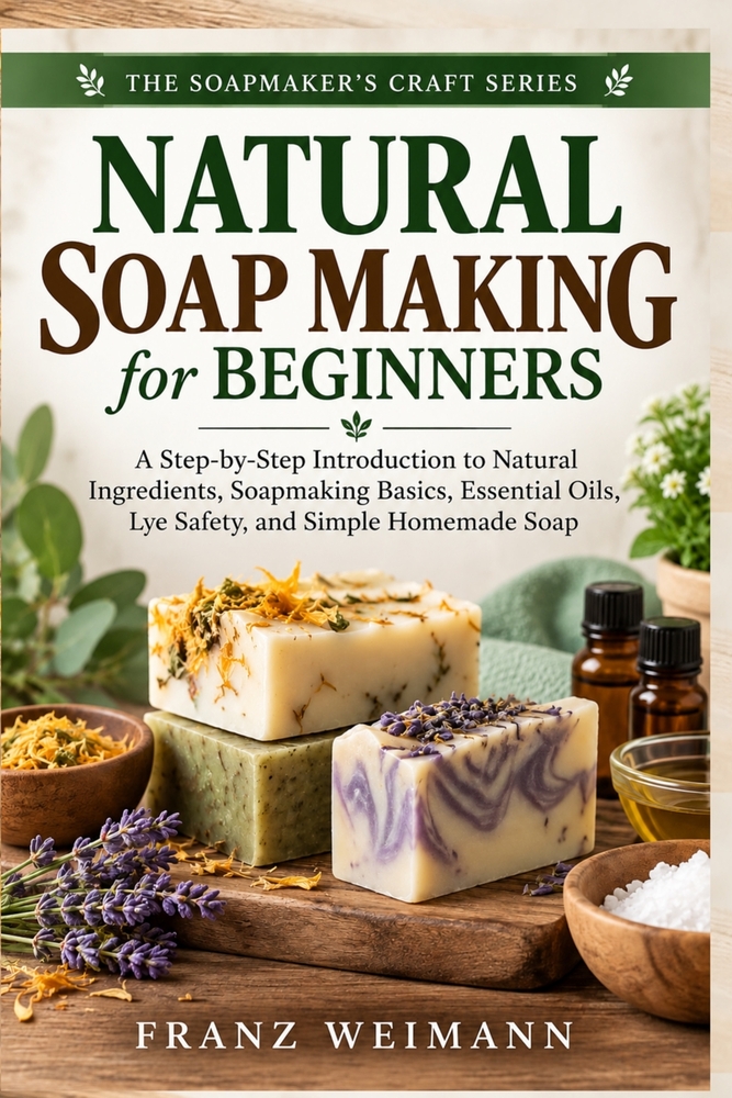 Natural Soap Making for Beginners: A Step-by-Step Introduction to Natural Ingredients, Soapmaking Basics, Essential Oils, Lye Safety, and Simple Homem cover