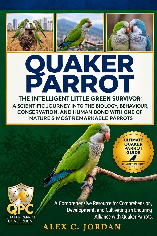 Quaker Parrot: The Intelligent Little Green Survivor: A Scientific Journey Into the Biology, Behaviour, Conservation, and Human Bond with One of Natur cover
