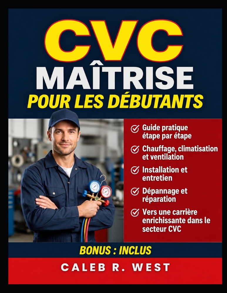 CVC Maîtrise pour les débutants: Guide pratique du chauffage, de la climatisation, de la ventilation, de l'installation, de l'entretien et de la répar cover