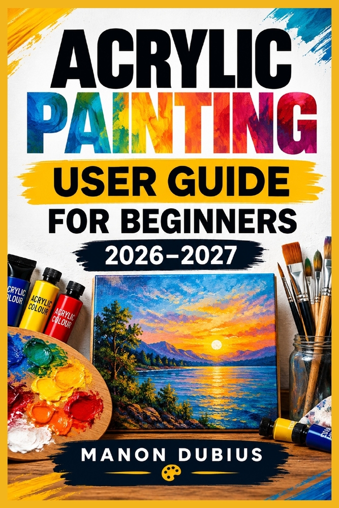 Acrylic Painting User Guide for Beginners 2026-2027: Une méthode progressive pour maîtriser les outils, les gestes, les effets et développer un style cover