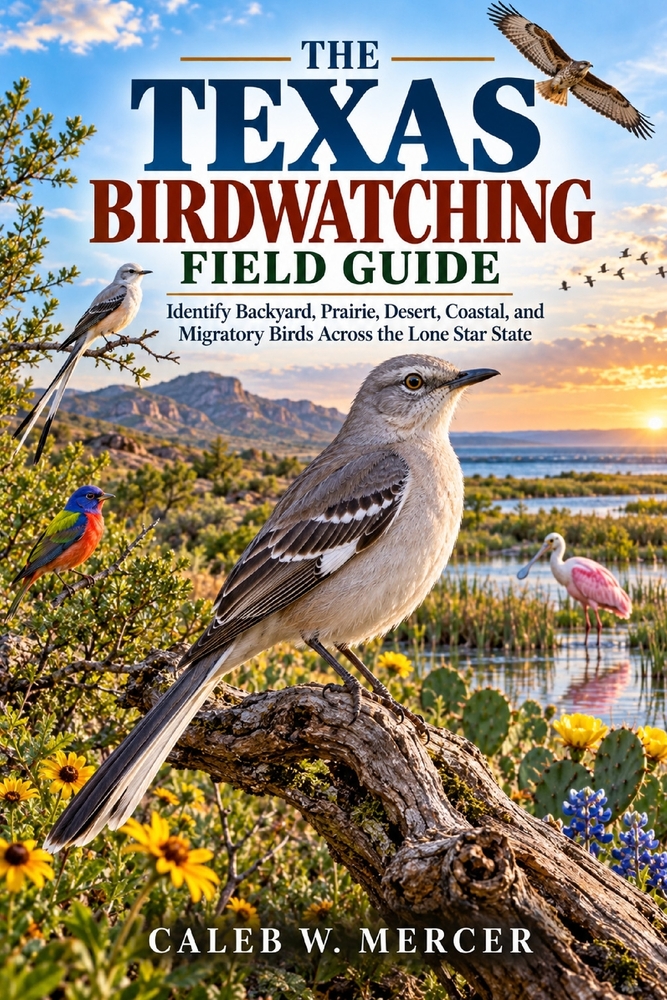 The Texas Birdwatching Field Guide: Identify Backyard, Prairie, Desert, Coastal, and Migratory Birds Across the Lone Star State cover