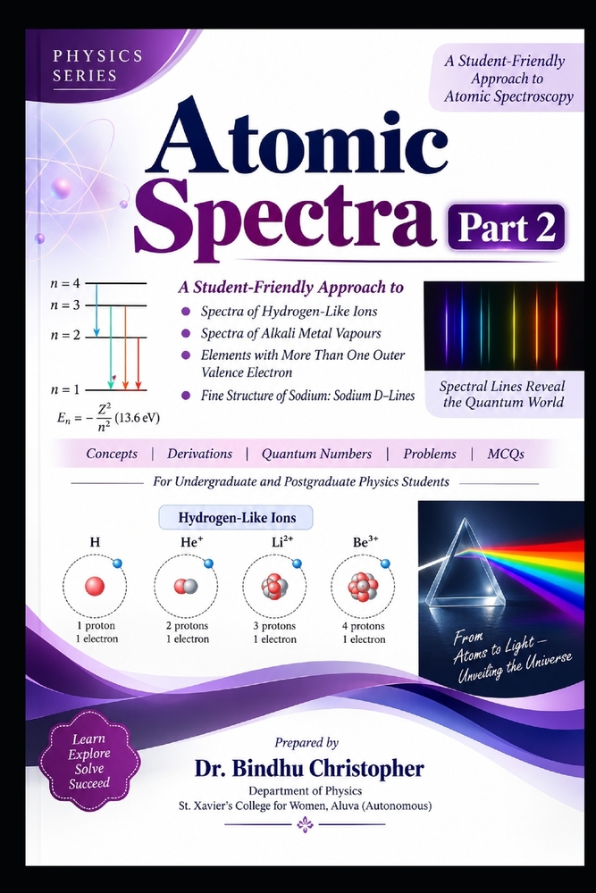 Atomic Spectra Part 2: -Spectra of Hydrogen-Like Ions -Spectra of Alkali Metal Vapours -Elements with More Than One Outer Valence Electron -Fine Struc cover