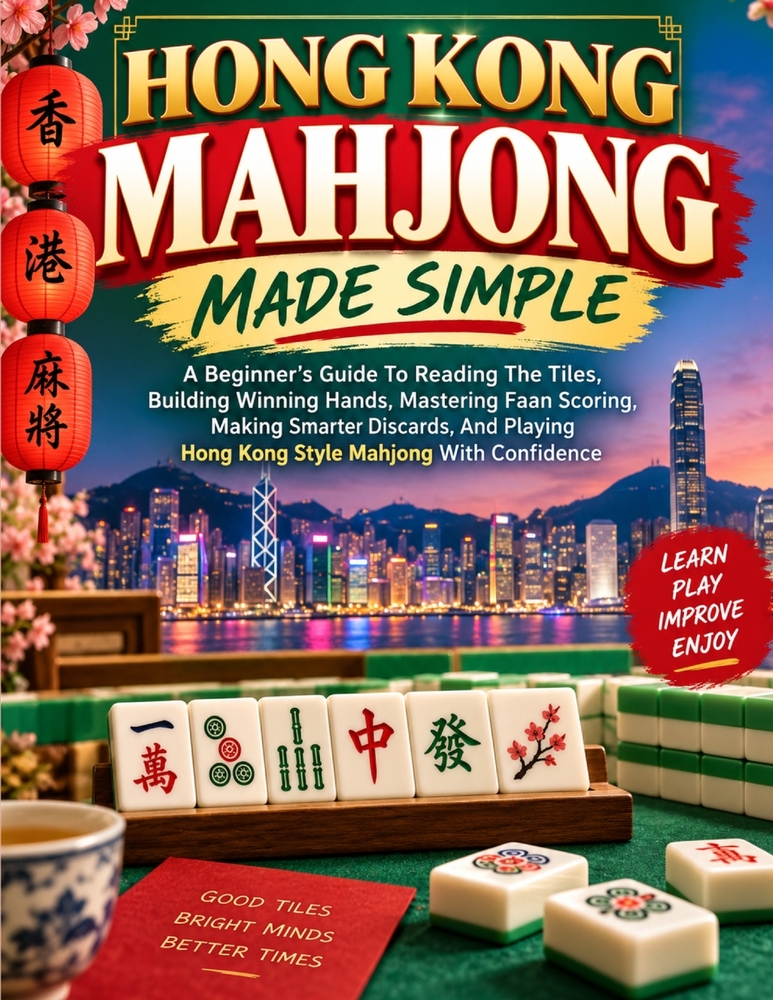 Hong Kong Mahjong Made Simple: A Beginner's Guide To Reading The Tiles, Building Winning Hands, Mastering Faan Scoring, Making Smarter Discards, And P cover