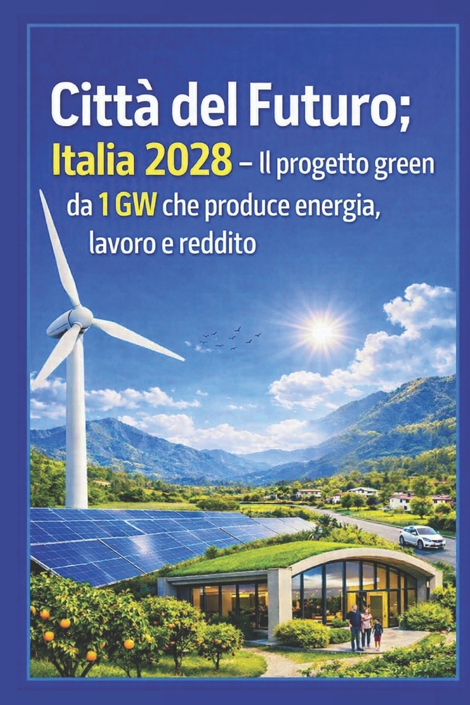 Città del Futuro; Italia 2028 - Il progetto green da 1 GW che produce energia, lavoro e reddito cover