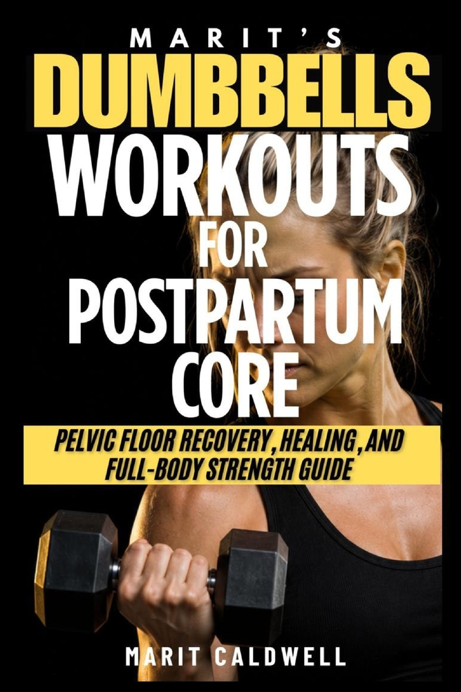 Marit's Dumbbell Workouts for Postpartum Core: Pelvic Floor Recovery, Healing, and Full-Body Strength Guide cover