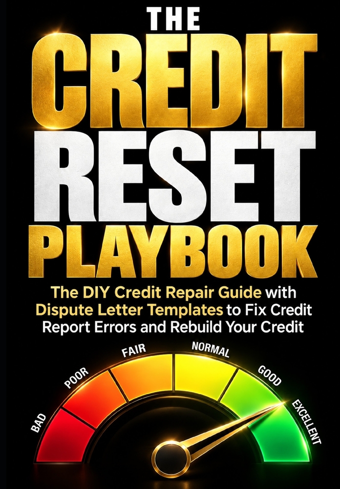 The Credit Reset Playbook: The DIY Credit Repair Guide with Dispute Letter Templates to Fix Credit Report Errors and Rebuild Your Credit cover