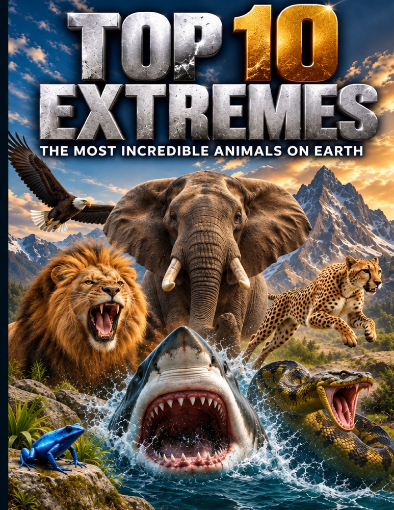 Top 10 Extremes: The World's Most Amazing Animals: Fascinating Facts About Nature's Strongest, Fastest, Heaviest, Longest, Tallest, and Most Incredibl cover