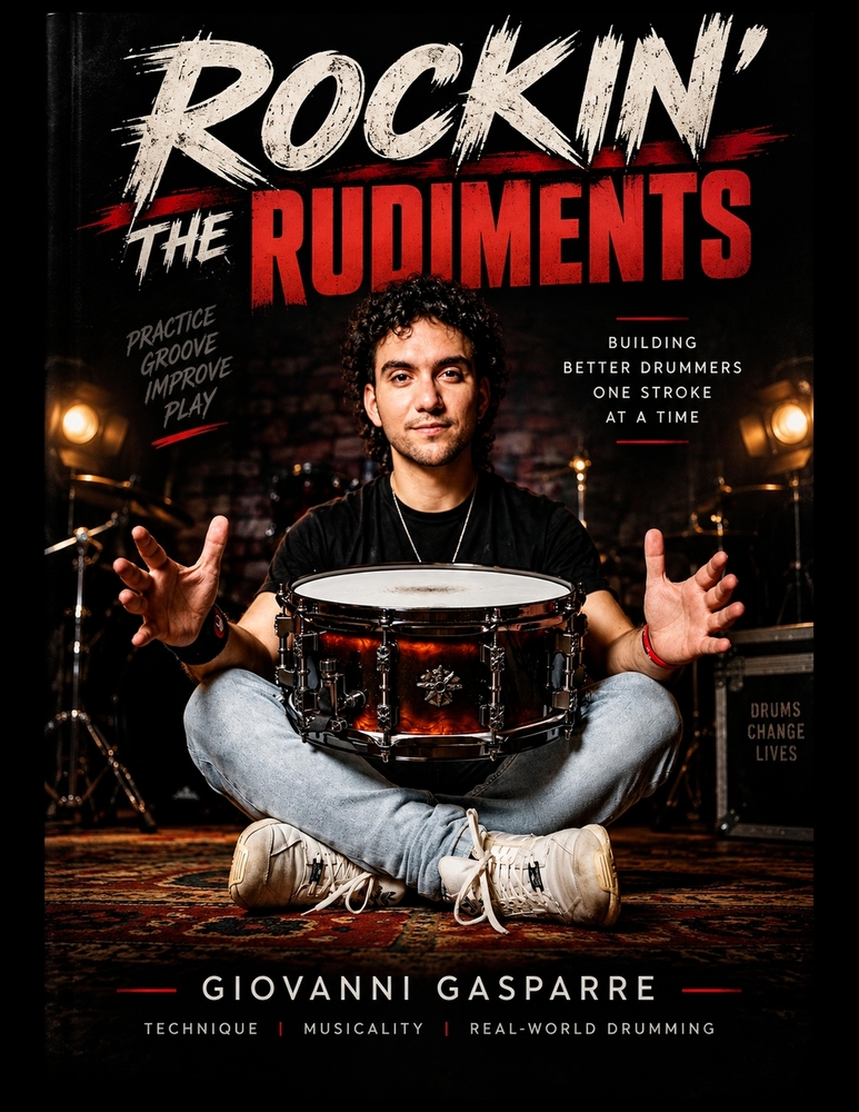 Rockin' the Rudiments: Metodo di batteria per studiare i rudimenti e applicarli al drum set cover