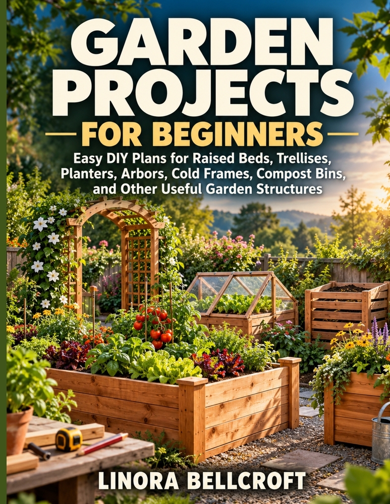 Garden Projects for Beginners: Easy DIY Plans for Raised Beds, Trellises, Planters, Arbors, Cold Frames, Compost Bins, and Other Useful Garden Structu cover