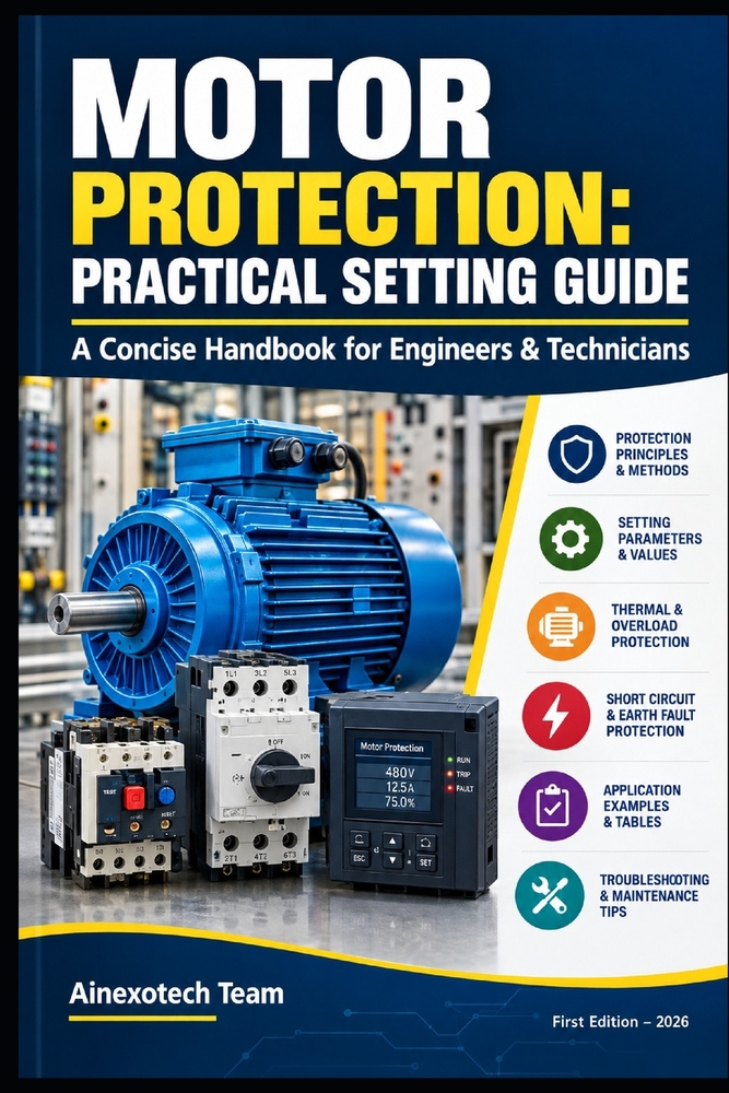 Motor Protection: Practical Setting Guide: A Concise Handbook for Engineers & Technicians cover