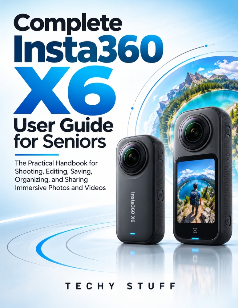Complete Insta360 X6 User Guide for Seniors: The Practical Handbook for Shooting, Editing, Saving, Organizing, and Sharing Immersive Photos and Videos cover