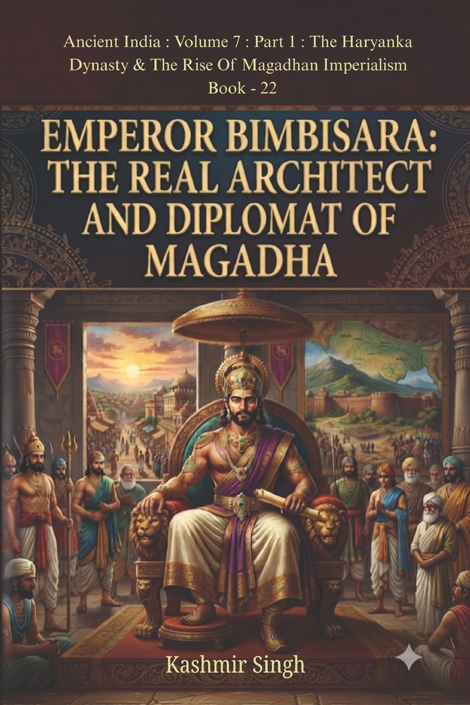 Emperor Bimbisara: THE REAL ARCHITECT AND DIPLOMAT OF MAGADHA: Ancient India: Volume 7: Part 1: The Haryanka Dynasty & The Rise Of Magadhan Imperialis cover