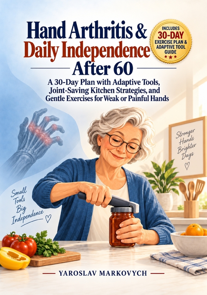 Hand Arthritis & Daily Independence After 60: A 30-Day Plan with Adaptive Tools, Joint-Saving Kitchen Strategies, and Gentle Exercises for Weak or Pai cover
