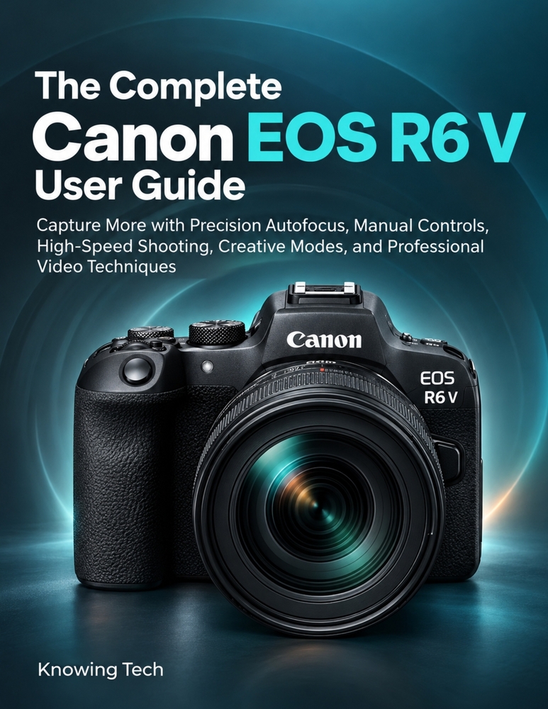 The Complete Canon EOS R6 V User Guide: Capture More with Precision Autofocus, Manual Controls, High-Speed Shooting, Creative Modes, and Professional cover