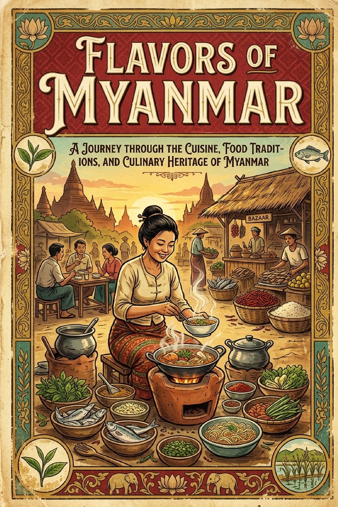 Flavors of Myanmar A Journey Through the Cuisine, Food Traditions, and Culinary Heritage of Myanmar cover