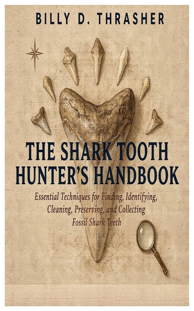The Shark Tooth Hunter's Handbook: Essential Techniques for Finding, Identifying, Cleaning, Preserving, and Collecting Fossil Shark Teeth cover