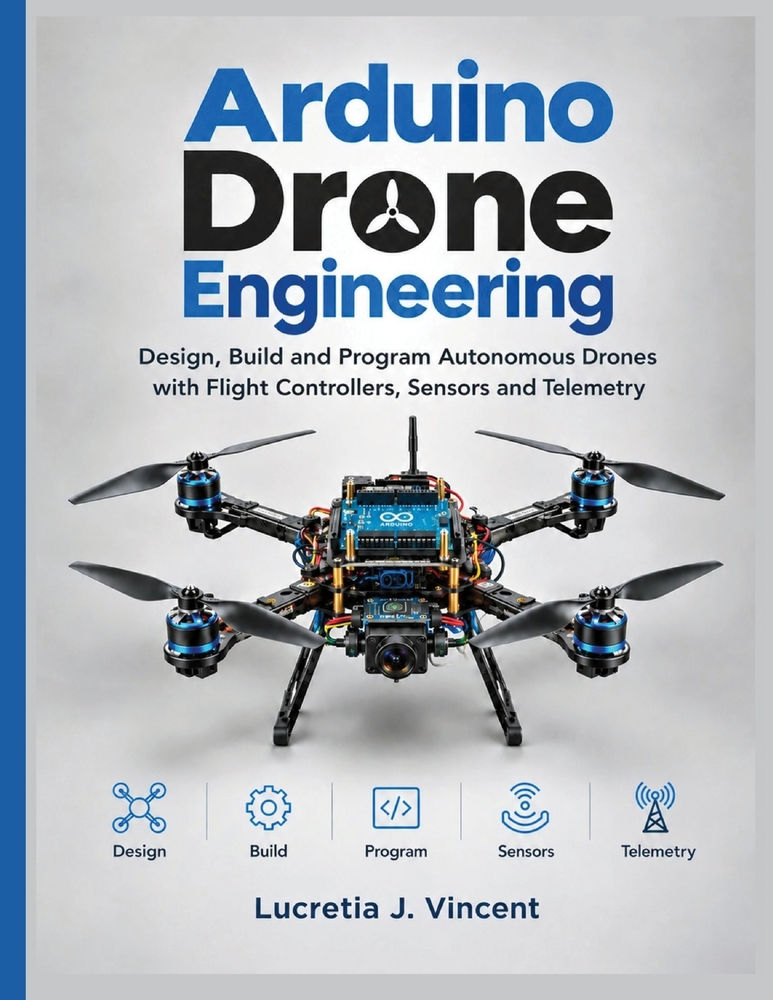 Arduino Drone Engineering: Design, Build and Program Autonomous Drones with Flight Controllers, Sensors and Telemetry cover