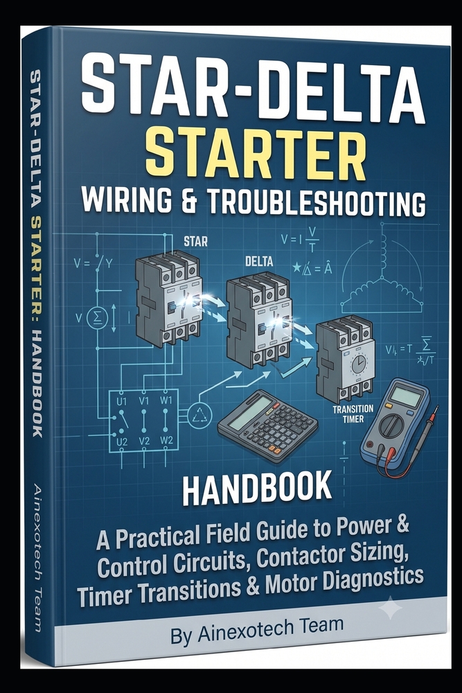 Star-Delta Starter: Wiring & Troubleshooting Handbook: A Practical Field Guide to Power & Control Circuits, Contactor Sizing, Timer Transitions & Moto cover