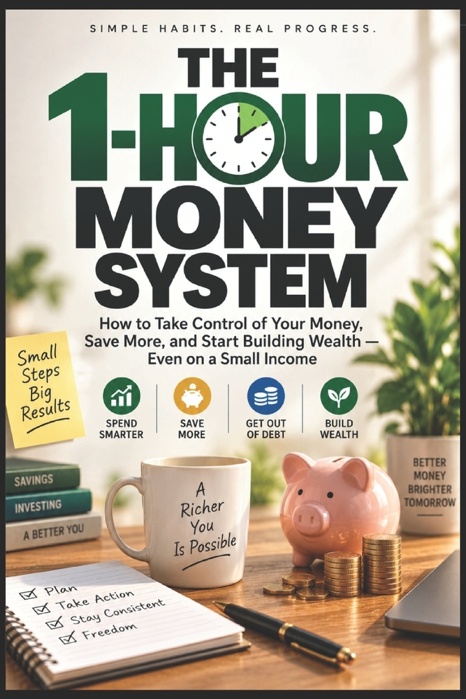 The 1-Hour Money System: How to Take Control of Your Money, Save More, and Start Building Wealth - Even on a Small Income cover