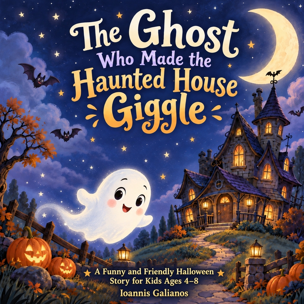 The Ghost Who Made the Haunted House Giggle: A Funny and Friendly Halloween Story for Kids Ages 4-8 cover