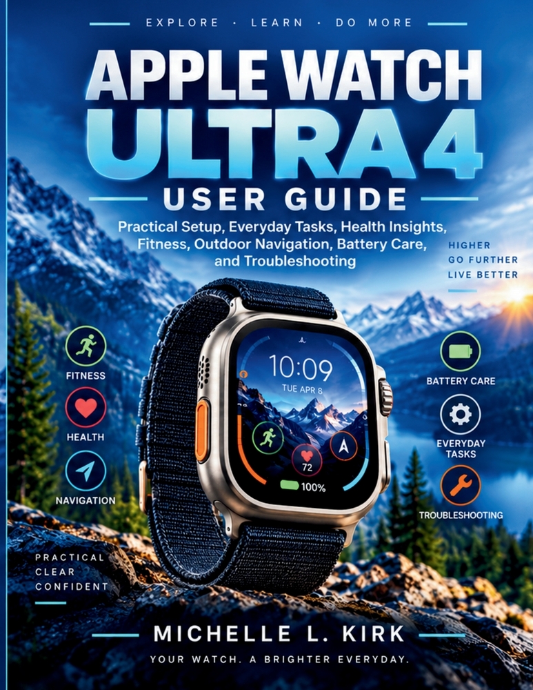 Apple Watch Ultra 4 User Guide: Practical Setup, Everyday Tasks, Health Insights, Fitness, Outdoor Navigation, Battery Care, and Troubleshooting cover