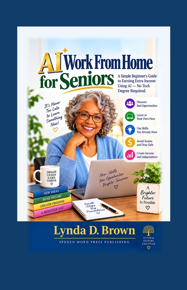 AI Work from Home for Seniors: A Simple Guide to Earning Extra Income Using AI- No Tech Degree Required cover