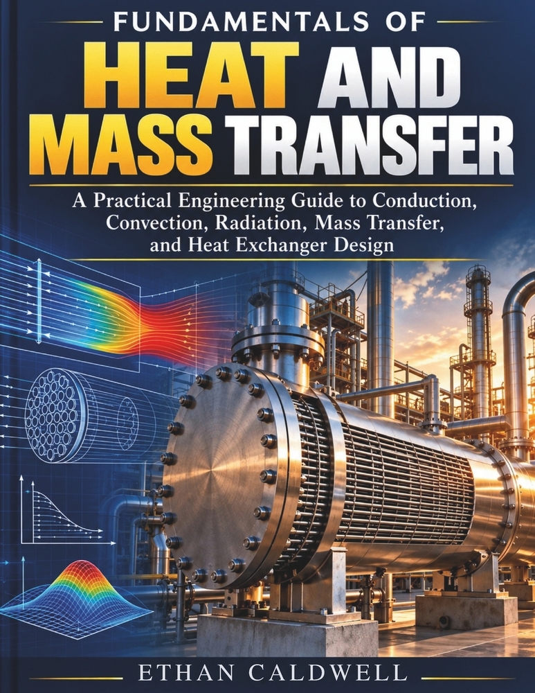Fundamentals of Heat and Mass Transfer: A Practical Engineering Guide to Conduction, Convection, Radiation, Mass Transfer, and Heat Exchanger Design cover
