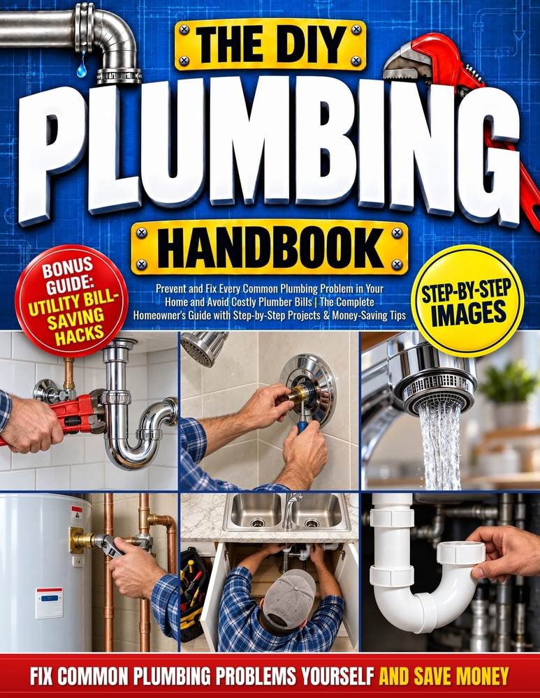 The DIY Plumbing Handbook: Prevent and Fix Every Common Plumbing Problem in Your Home and Avoid Costly Plumber Bills The Complete Homeowner's Guide wi cover